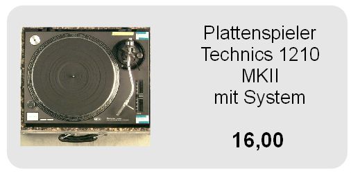 Technics SL1210 Plattenspieler