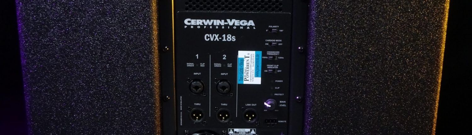 CerwinVega CVX18S Amp