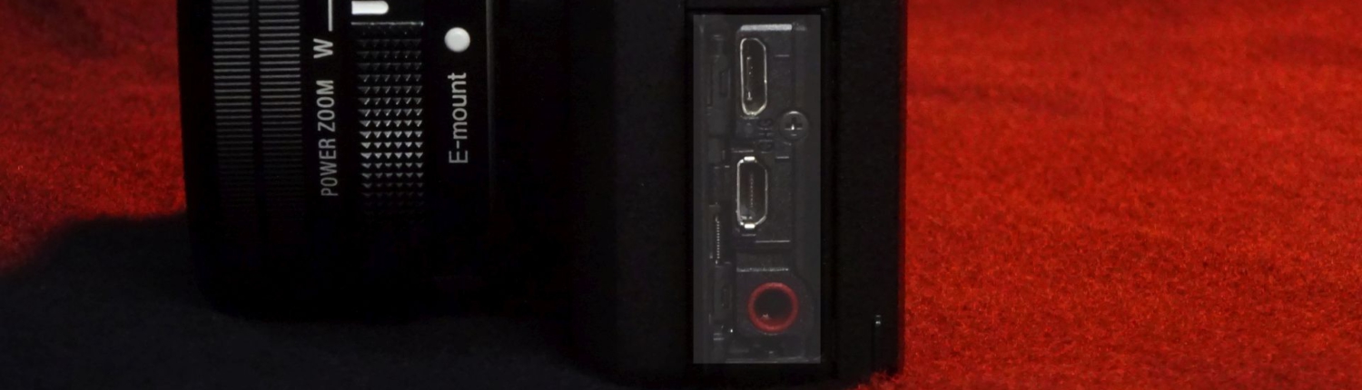 Sony A6400 Buchsen HDMI-USB-Mic