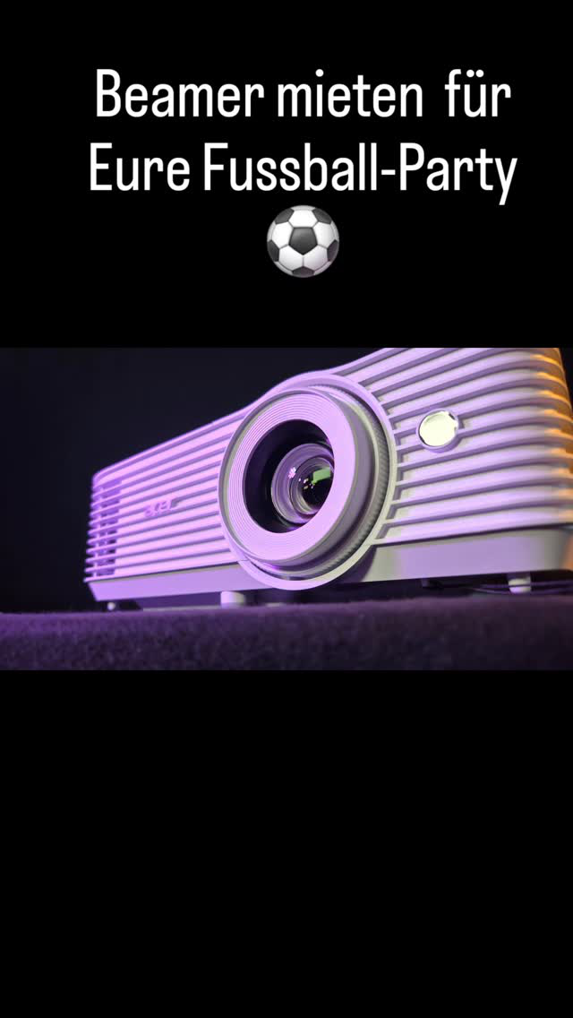 Video Tageslicht Beamer mieten für Deine Fussball WM Party, Lautsprecher,  Effekt Beleuchtung, Egal ob Privat oder im Verein, Kneipe oder Public Viewing. Die WM wird Klasse mit Veranstaltungstechnik von POWERRENT ®
:
:
#wm2026 #fussballwm #publicviewing #veranstaltungstechnik #beamer