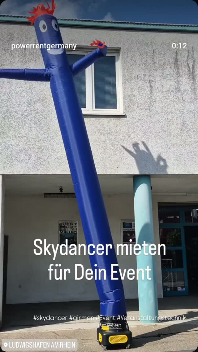 Skydancer mieten für Dein Event, ein echter Eye- Catcher, der mir seinen 6m weit sichtbar ist.
Dein Firmen-Event wird erfolgreich mit POWERRENT®
#skydancer #veranstaltungstechnik #mieten #event #firmenevent