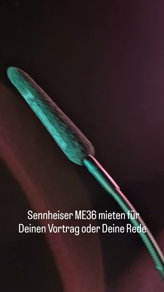 SENNHEISER ME36 mieten bei POWERRENT ® für Deine Veranstaltung, Deine Rede oder Dein Vortrag, der Industriestandard am Rednerpult oder Ambo. Deine Event wird Klasse mit POWERRENT ®