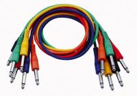 Mono Patch Kabel 90cm - Gerade Stecker Six Colour Pack