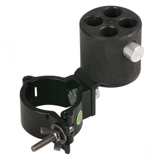 WENTEX ANGLED BRACKET WITH 4-WAY CON. Pipe & Drape & 50mm Halbkupplung