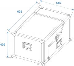 ROADINGER Spezial-Mixer/CD-Player-Case 3/7/4HE