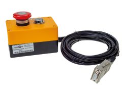 Not-Aus-Schalter inkl. 5 m Kabel, DB9/RS-auf-RJ45-(Ethernet)-Adapter und Schlssel  LASERWORLD Safety Unit